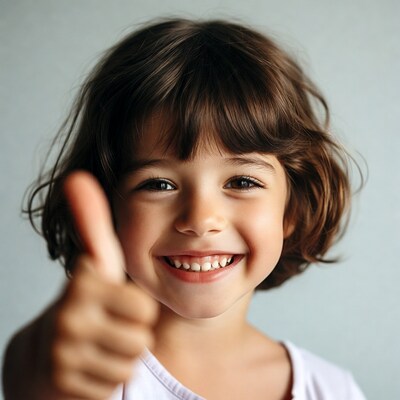 Girl giving thumbs up