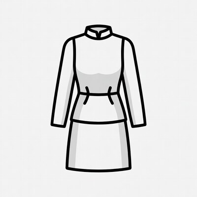 Qipao Dress Illustration