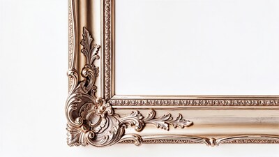 Ornate gold picture frame