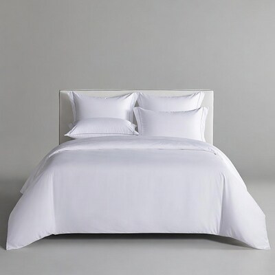 White Bed with Pillows