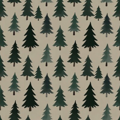 Pine Tree Seamless Pattern