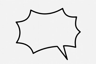Blank Comic Speech Bubble