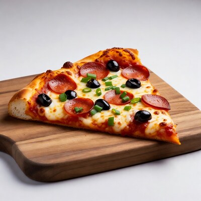 Pepperoni Olive Pizza Slice