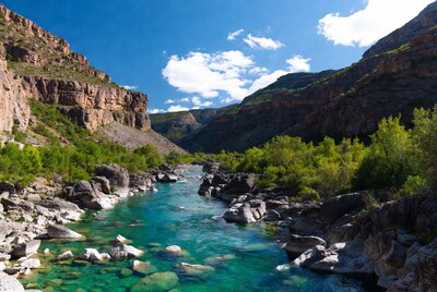 Turquoise River in Rocky Canyon