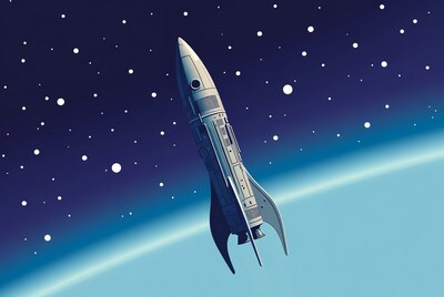 Rocket launching in starry space