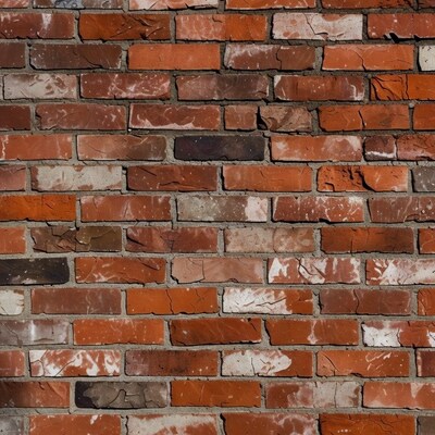 Weathered Red Brick Wall Texture