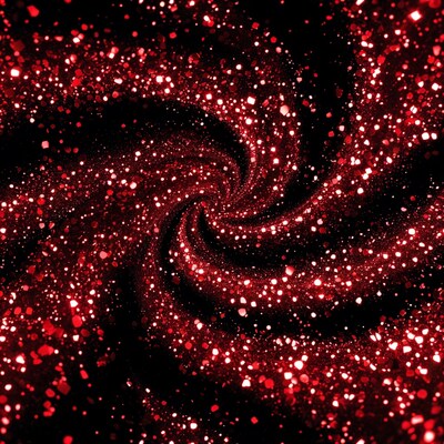 Red Glitter Swirl Vortex