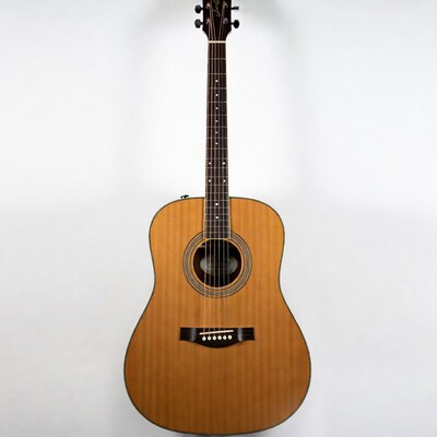 Acoustic Guitar on White Background