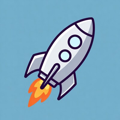 Rocket launching with flames