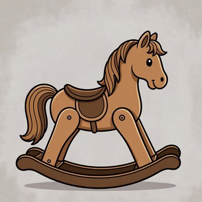 Cartoon Rocking Horse Toy