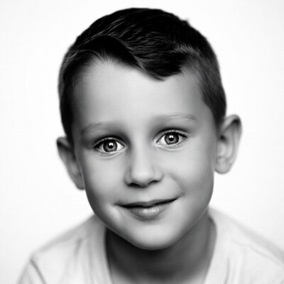 Smiling young boy portrait