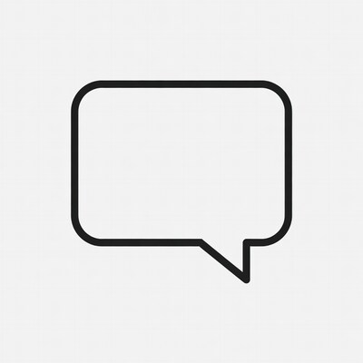 Empty speech bubble icon