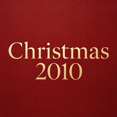 Christmas 2010 Gold Text