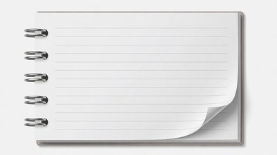 Open Blank Spiral Notebook