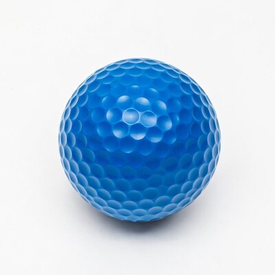 Blue golf ball isolated