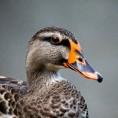 Close-up of Brazilian Teal Duck Head