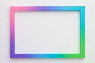 Rainbow Gradient Picture Frame