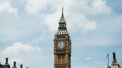 Big Ben Tower Against Blue Sky