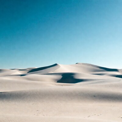 Sand Dunes Under Blue Sky