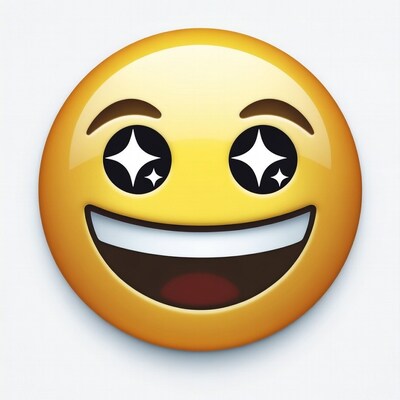 Grinning Face with Sparkling Eyes Emoji