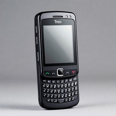 Black Treo Smartphone with QWERTY Keyboard