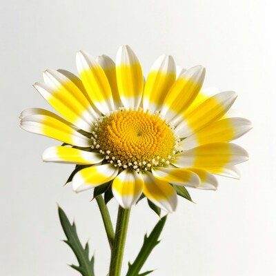 Yellow white daisy flower isolated