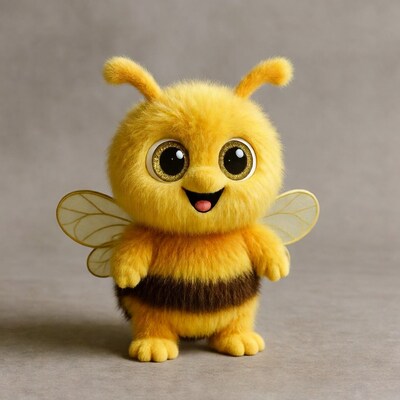 Cute plush bumblebee toy