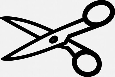 Black Scissors Outline Icon