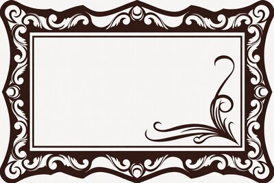 Ornate Empty Picture Frame