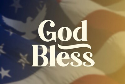 God Bless America on Flag