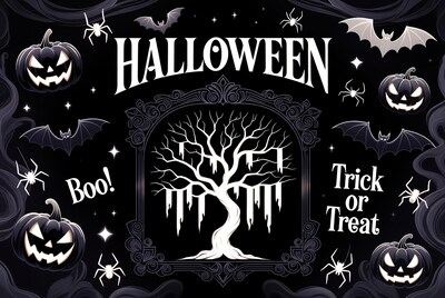 Halloween Trick or Treat Illustration