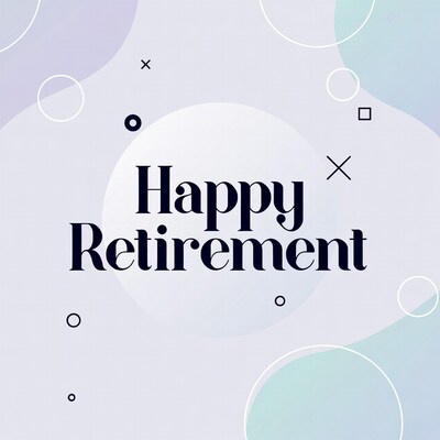 Happy Retirement Graphic