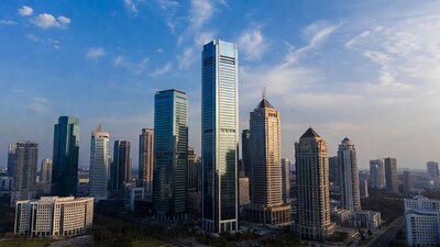 Modern Skyscrapers in City Skyline
