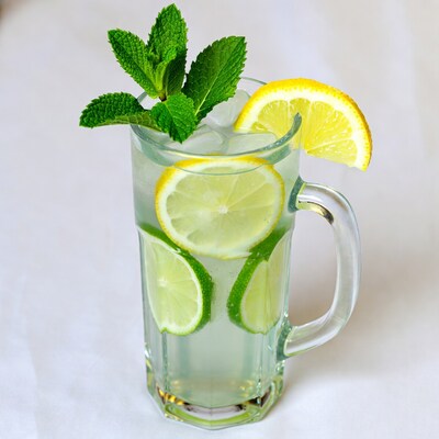 Lime Mint Refreshing Drink in Glass
