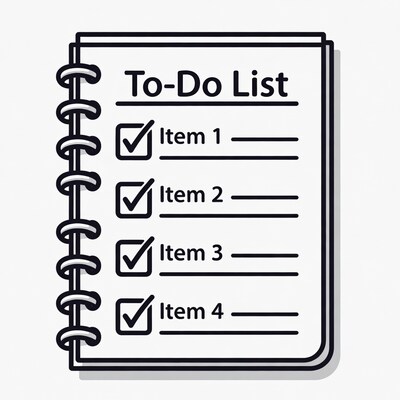 Checked To-Do List Notebook