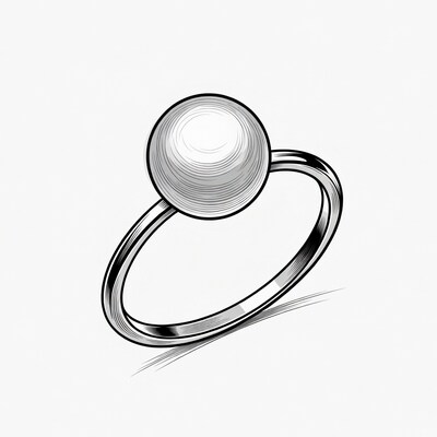 Pearl Ring Illustration