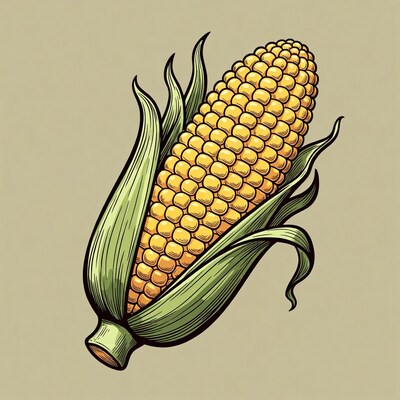Corn cob illustration