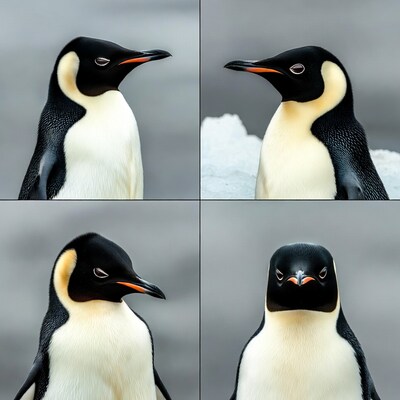 King Penguins Close-Up Portraits