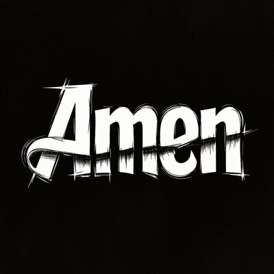 Amen Text Illustration