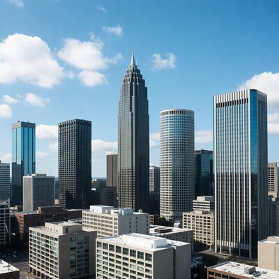 Atlanta skyline with Bank of America tower