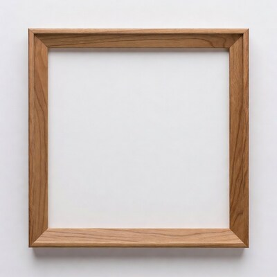 Empty Wooden Picture Frame