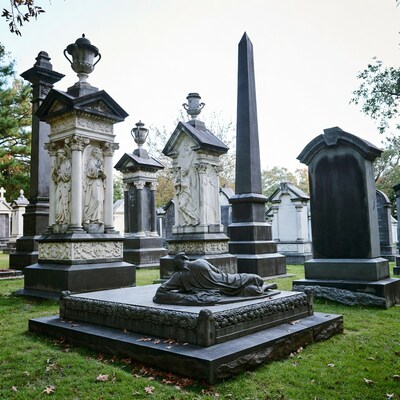 Reclining Figure Cemetery Statue