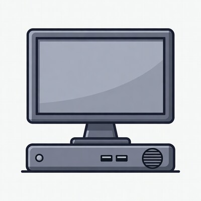 Desktop Computer Illustration