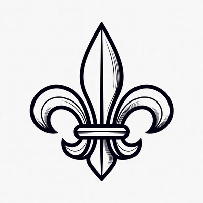 Fleur-de-lis Symbol Illustration