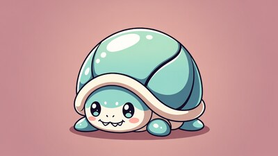 Cute Kawaii Squirtle Illustration