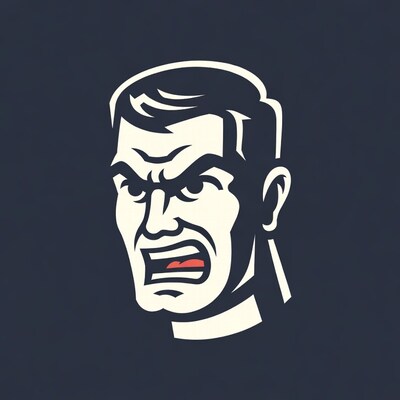 Angry man illustration
