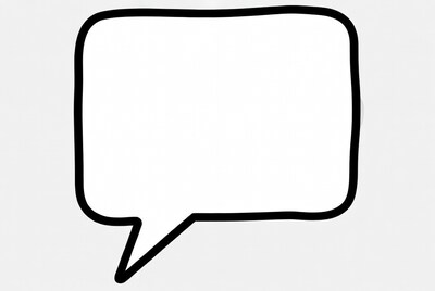 Empty Speech Bubble Illustration