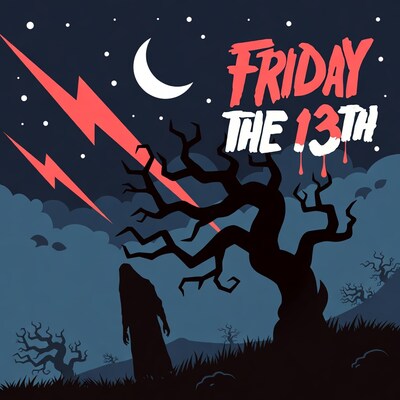 Friday the 13th Halloween Illustration