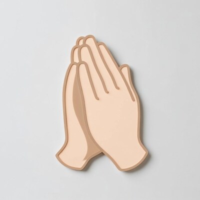 Praying hands illustration