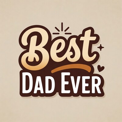 Best Dad Ever Illustration